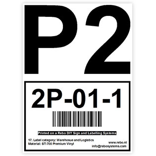 A4 location label